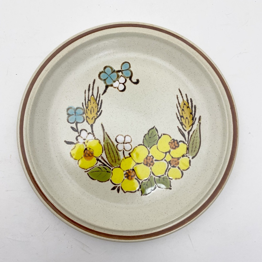 Hearthside Floral Expressions Springtime Handpainted Stoneware Salad Plate 7.75"